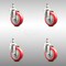Service Caster 4 Inch 316SS Red Polyurethane Wheel Swivel 3/8 Inch Threaded Stem Caster Set SCC-SS316TS20S414-PPUB-RED-381615-4 - alternate 4